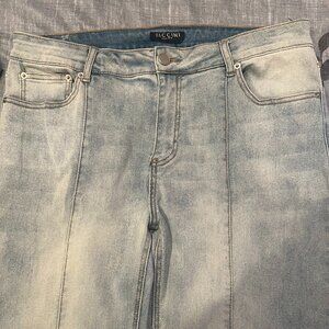 Baccini Slim Cut Acid Washed Jeans